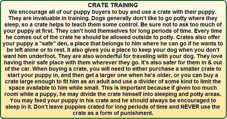 Crate Training